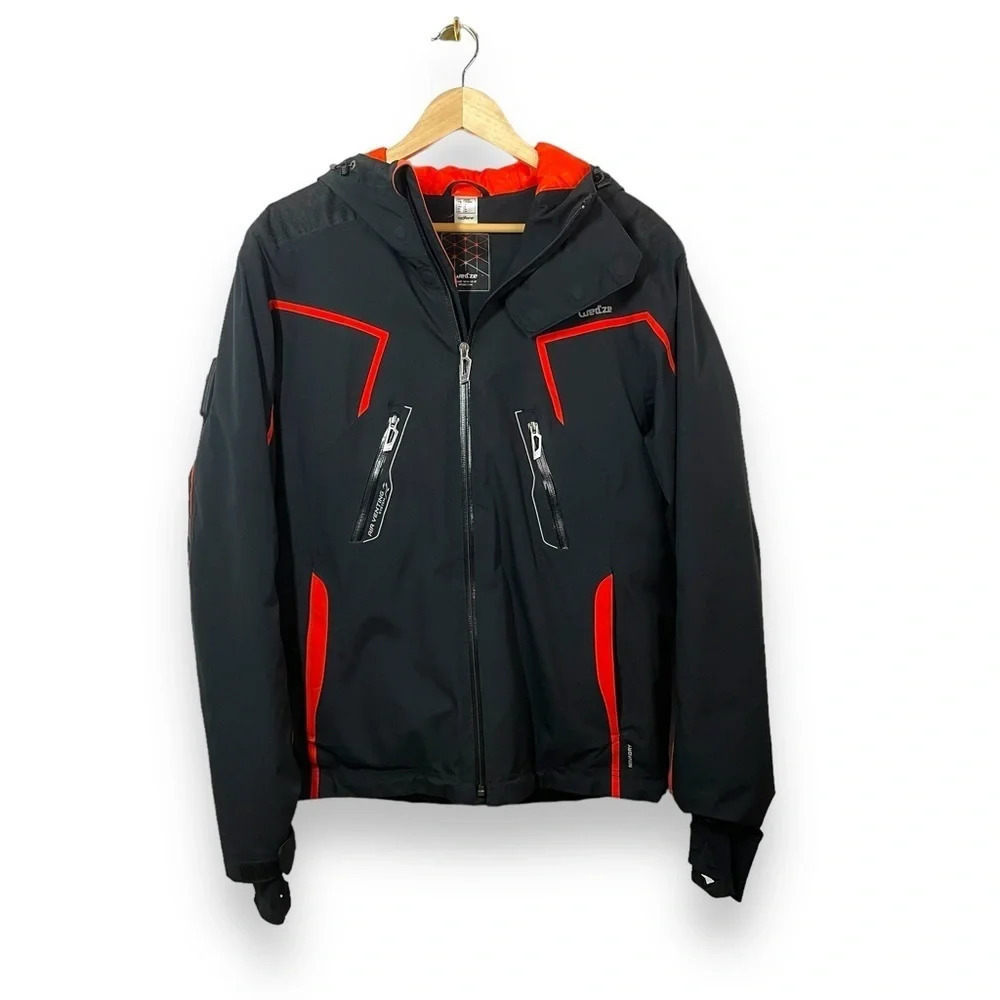Wedze Decathlon Ski Snowboard Jacket Waterproof Hooded Mens Medium Black